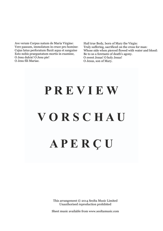 Produktgalerie: Seite 5 von 11 Ave verum, , Gemischter Chor