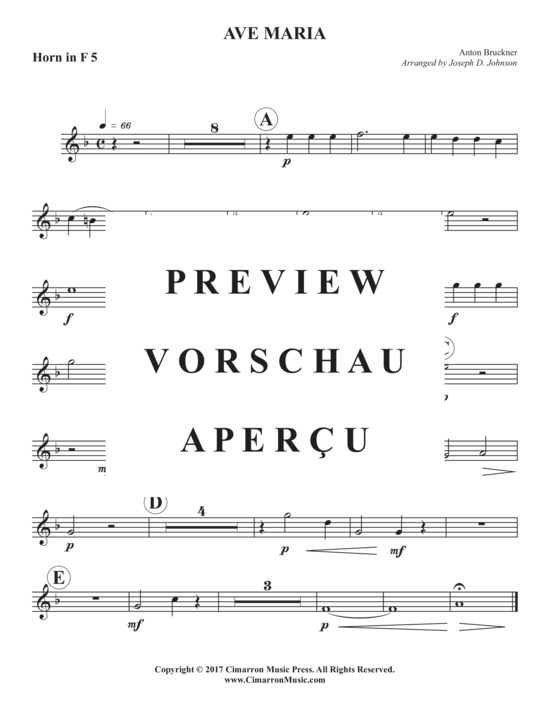 Product gallery: Page 11 of 14 Ave Maria , , (Horn ensemble 1-8 horns in F)