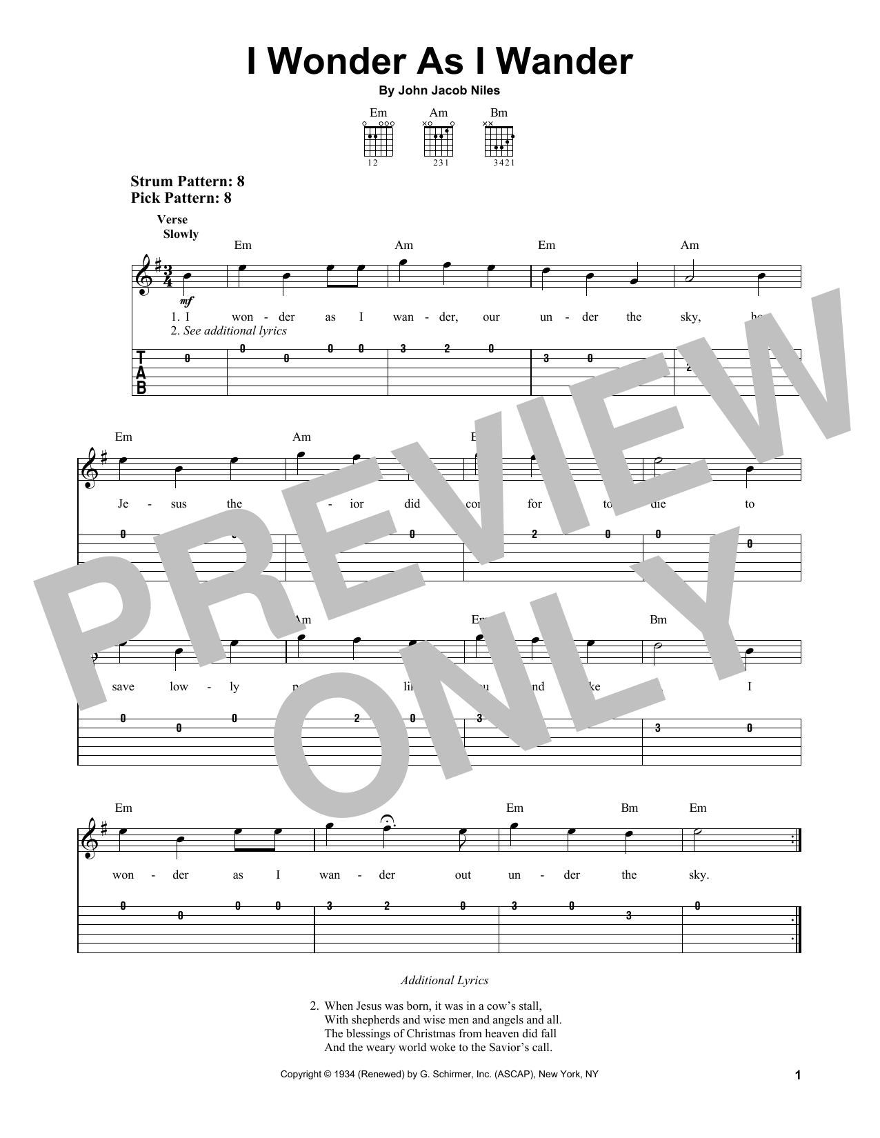 Product gallery: Page 1 of 1 I Wonder As I Wander, John Jacob Niles