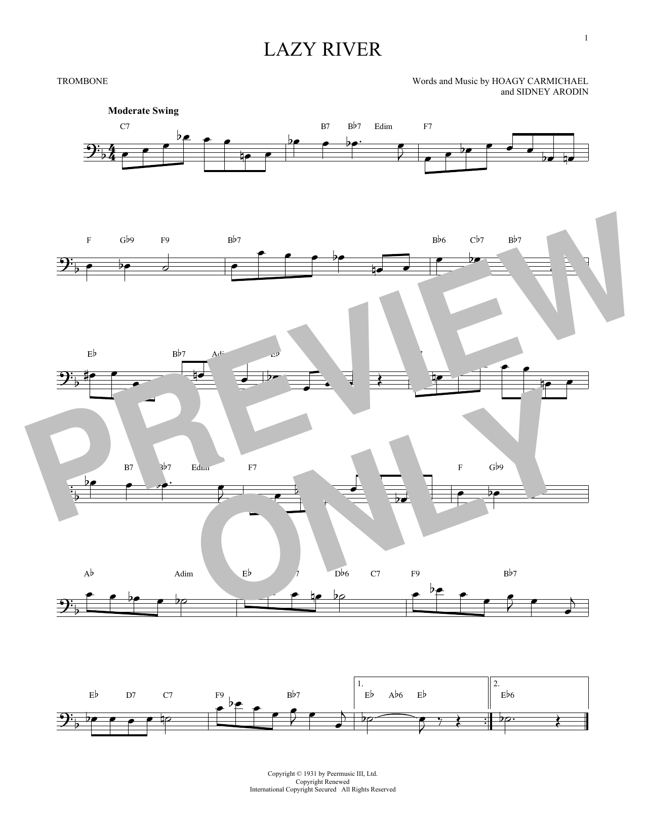 Product gallery: Page 1 of 1 Lazy River, Hoagy Carmichael
