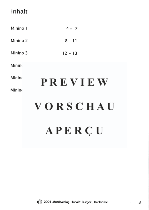 gallery: Sechs Mininos - Sechs Stücke für Flöte & Gitarre, , Querflöte und Gitarre - Partitur