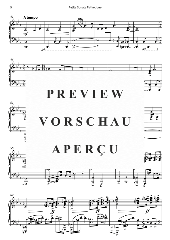 gallery: Petite Sonate Pathétique - inspiriert durch Klaviersonate Nr. 8 c-Moll, op. 13, 1. Satz, Reuter, Felix, Klavier Solo