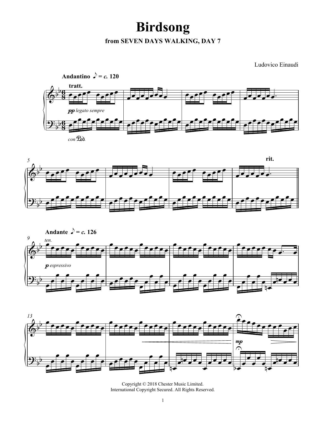 Produktbild zu: Birdsong (from Seven Days Walking: Day 7)