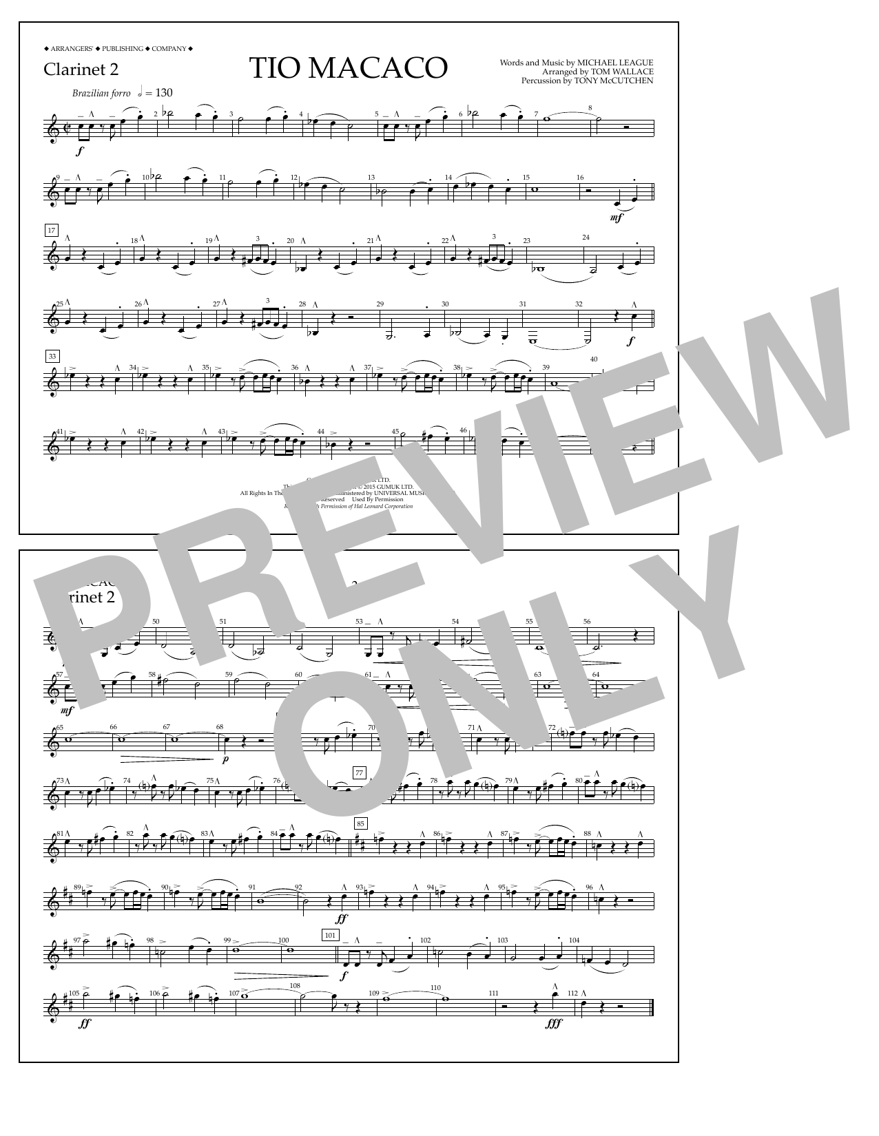 Produktgalerie: Seite 1 von 1 Tio Macaco - Clarinet 2, Tom Wallace, Ensemble