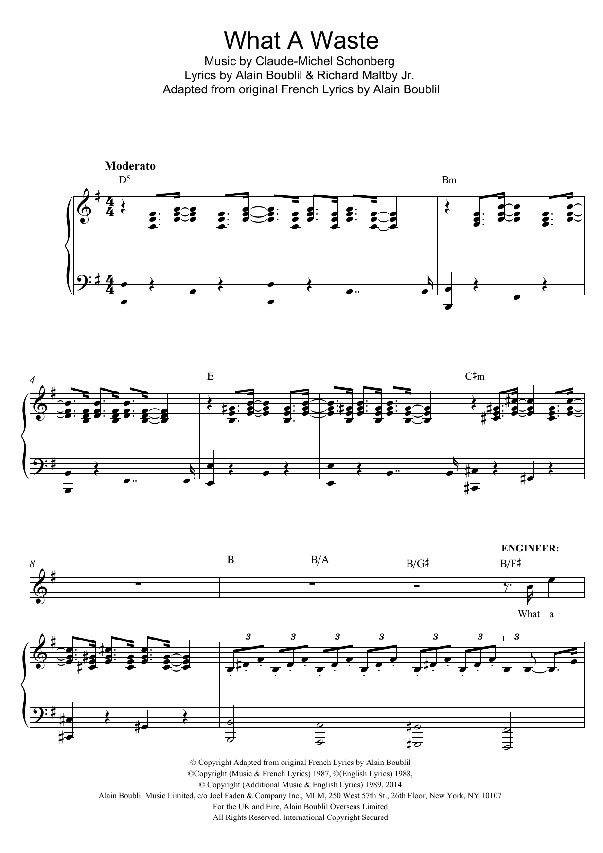 Produktbild zu: What A Waste (from Miss Saigon)
