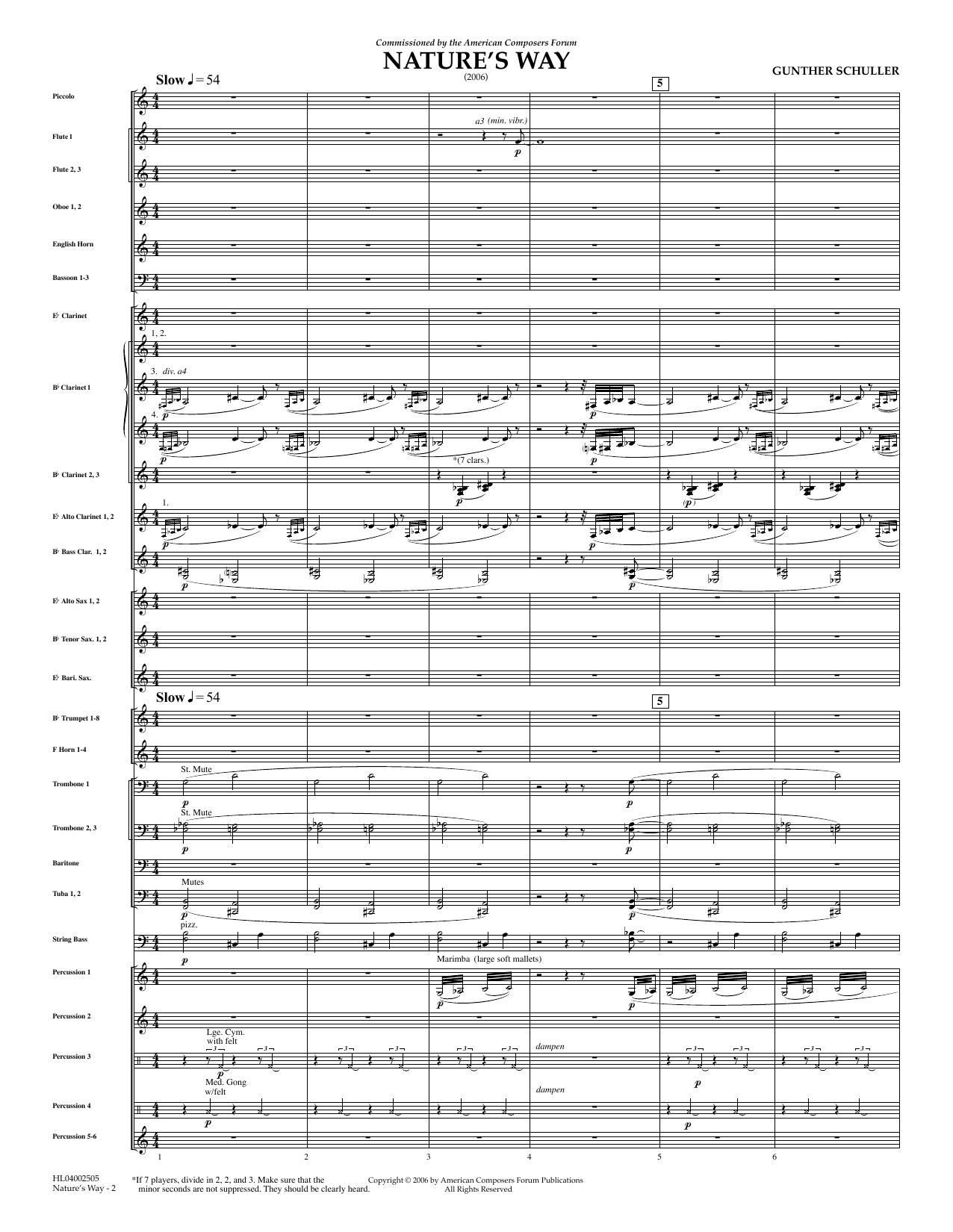 Product picture to: Nature's Way - Full Score