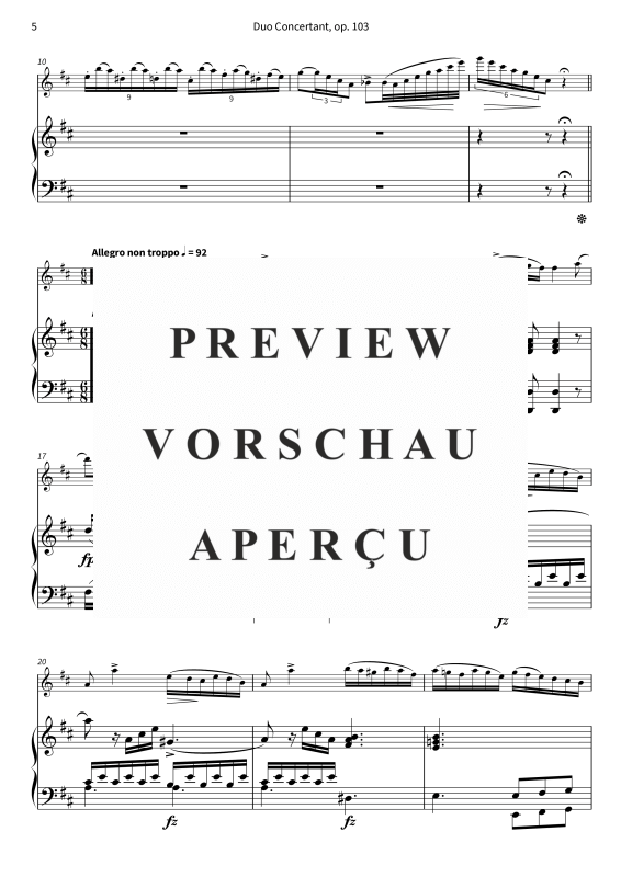 Product gallery: Page 7 of 11 Grand duo concertant - duo for flute and piano, , (flute and piano)