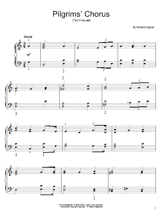 Produktbild zu: Pilgrims' Chorus