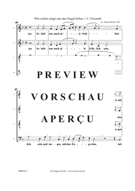 Produktgalerie: Seite 6 von 7 Wie schön singt uns der Engel Schar, , Gemischter Chor