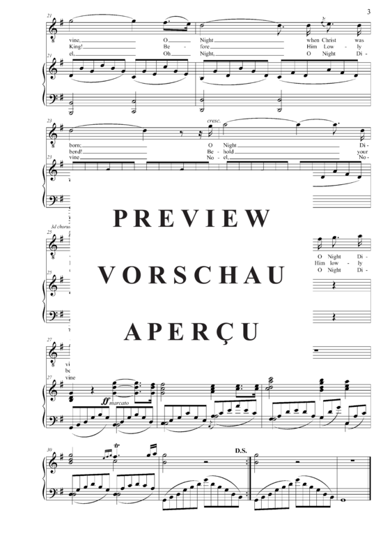 gallery: O Holy Night (Contralto + Klavier) , ,  (G-Dur)