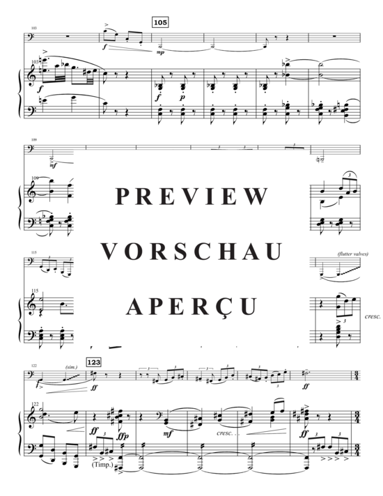 Produktgalerie: Seite 7 von 21 Concerto for Tuba and Chamber Orchestra , , (Tuba Solo + Klavier)