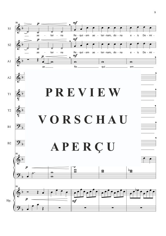 Product gallery: Page 11 of 11 Lux Aeterna, , Mixed Choir 8-Part - Harp Opt.