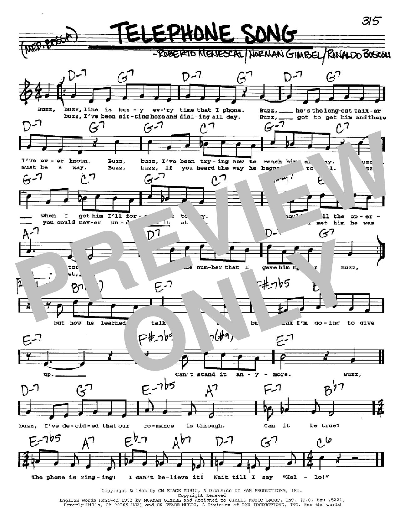 Product picture to: Telephone Song (feat. Astrud Gilberto)