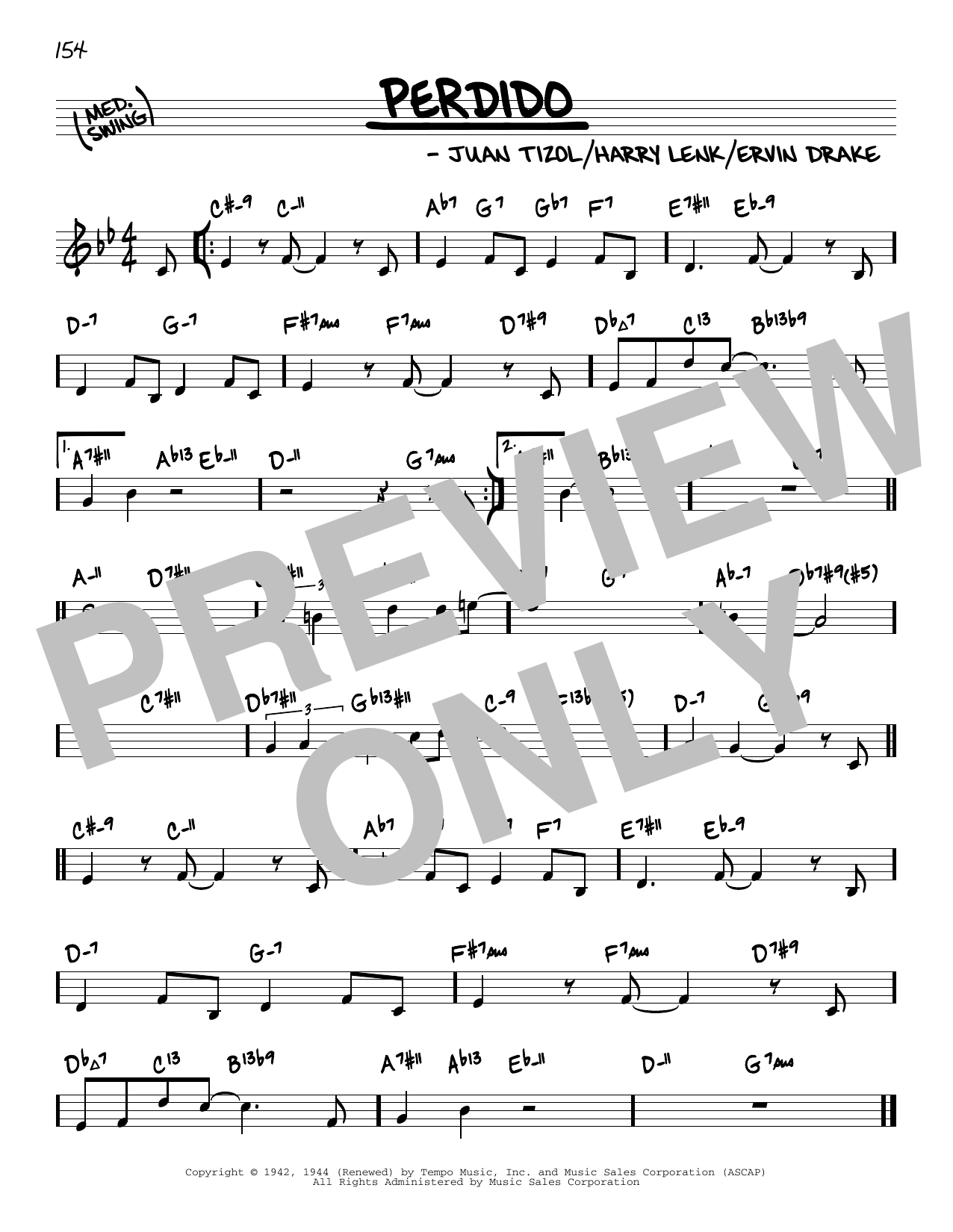 Product picture to: Perdido (arr. David Hazeltine)