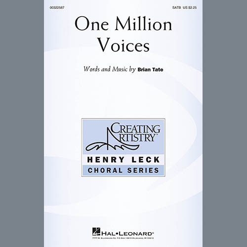 cover: One Million Voices, Brian Tate, Chor
