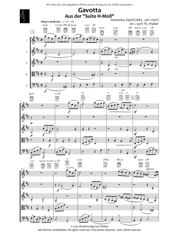 Produktbild zu: Gavotta Domenico Zipoli