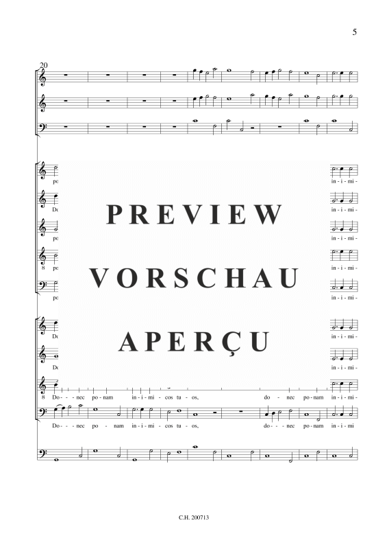 gallery: Dixit Dominus , , (Gemischtes Ensemble 9 Stimmen, 2 Vioilinen, Violone und BC)
