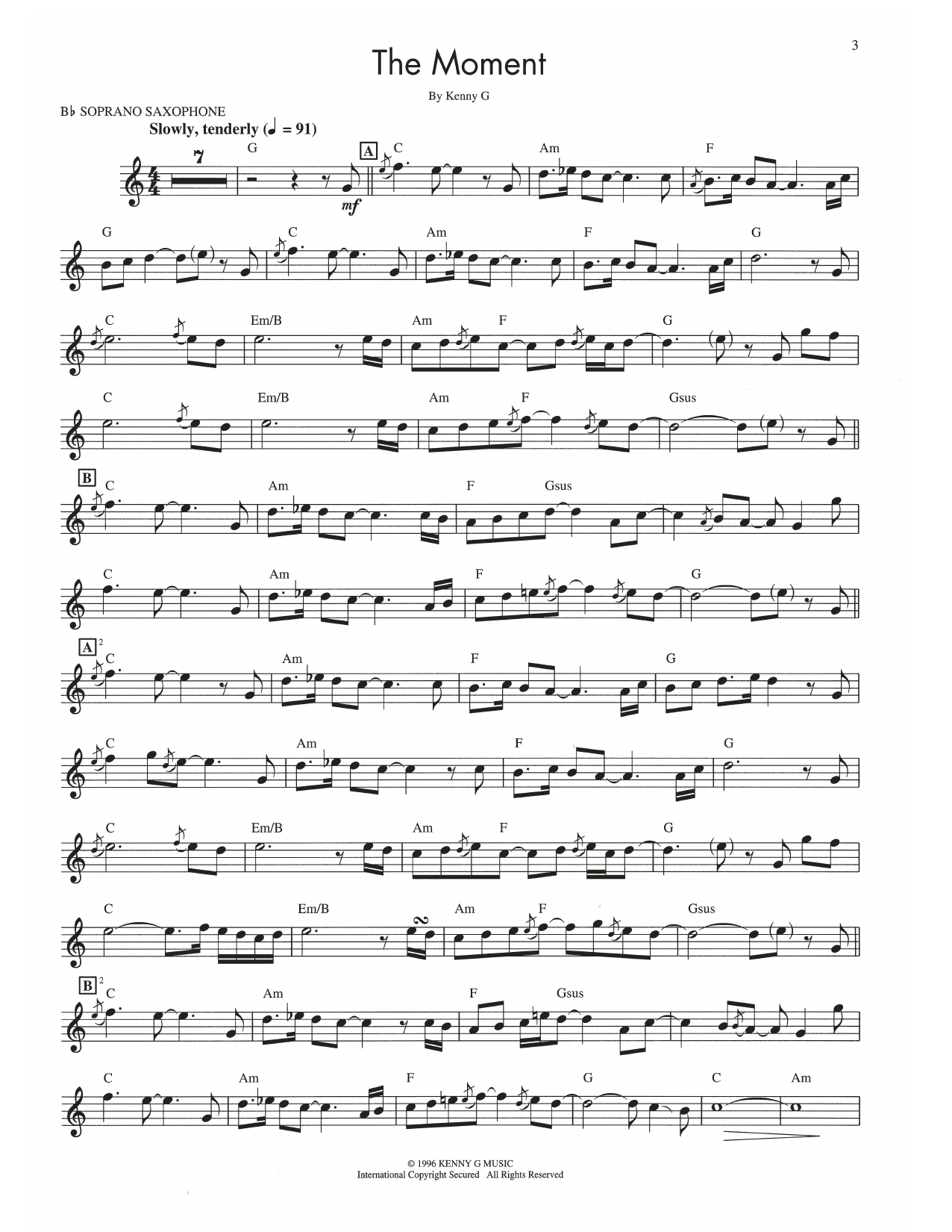 Product gallery: Page 1 of 1 The Moment, Kenny G