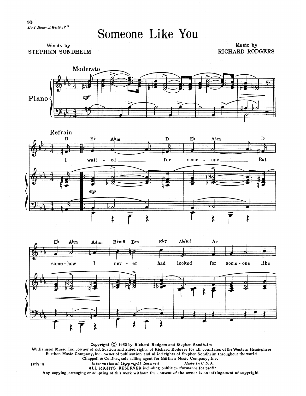 Produktbild zu: Someone Like You (from Do I Hear A Waltz?)