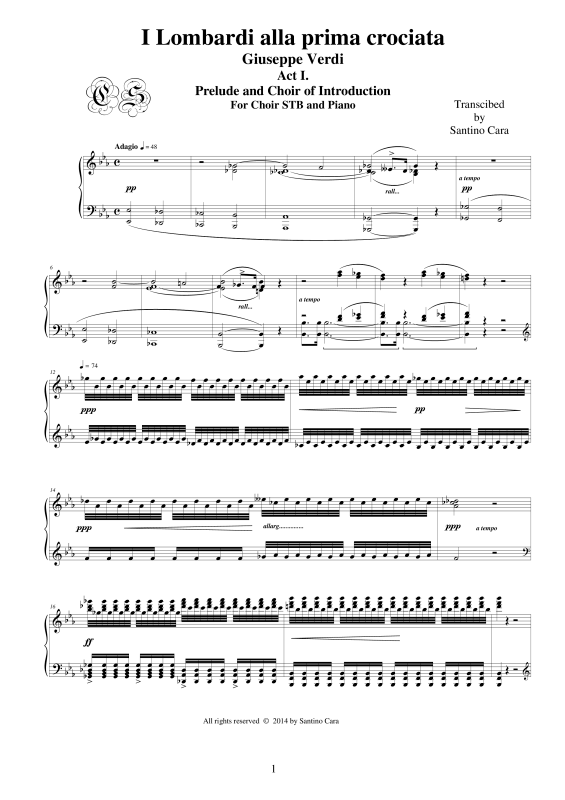 Produktbild zu: I Lombardi - (Act 1) Prelude-IntrodutionGiuseppe Verdi