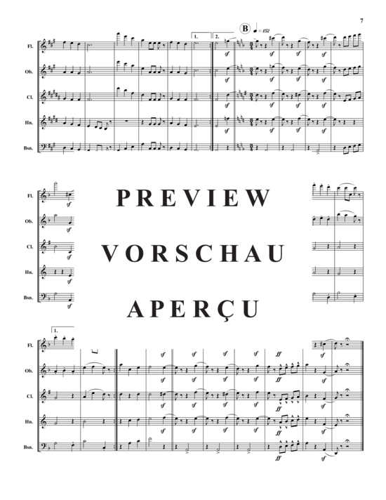 Produktgalerie: Seite 8 von 21 Papillons Op. 2 – 12 Sätze , , (Holzbläser-Quintett)