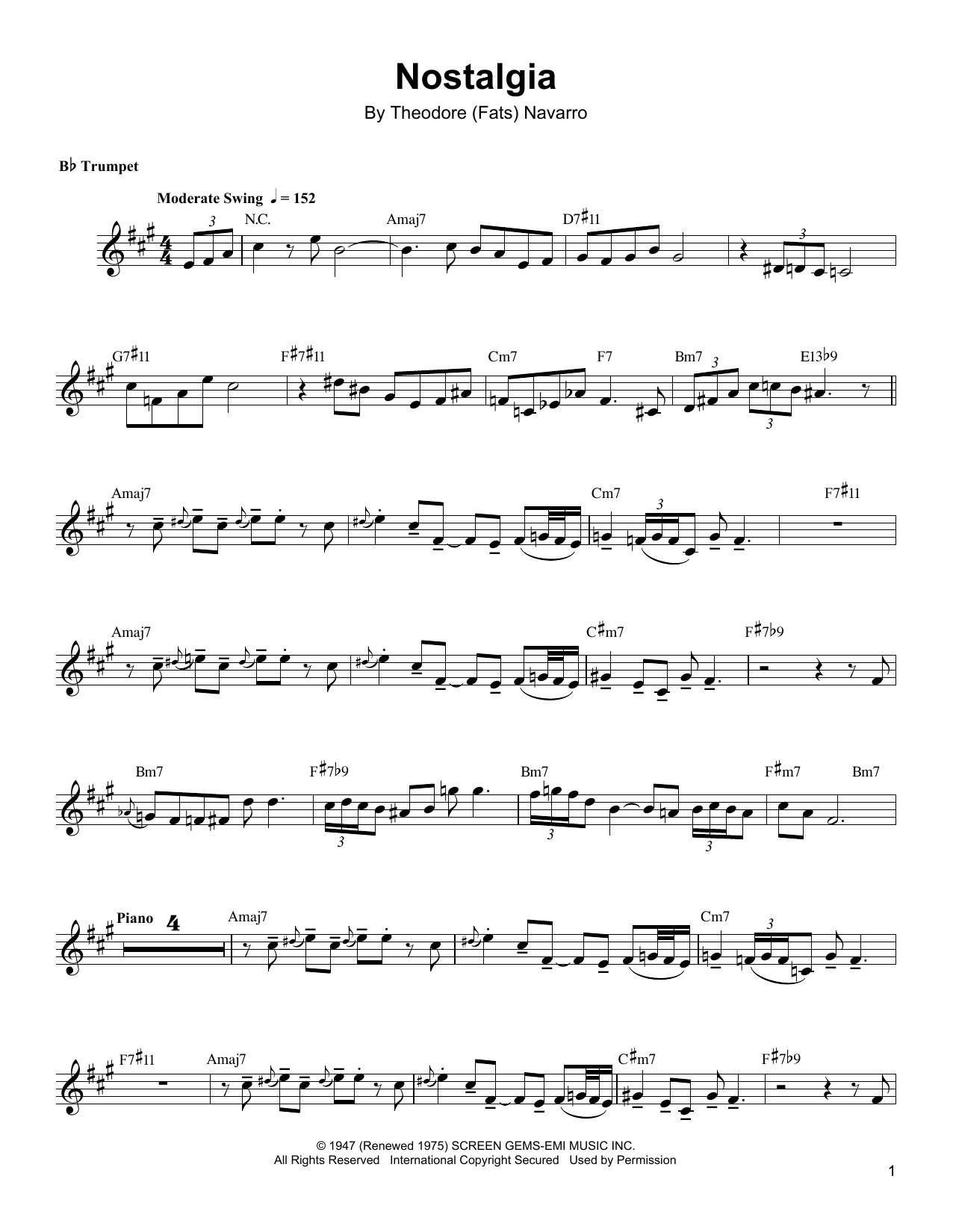 Produktgalerie: Seite 1 von 1 Nostalgia, Arturo Sandoval, Trompete