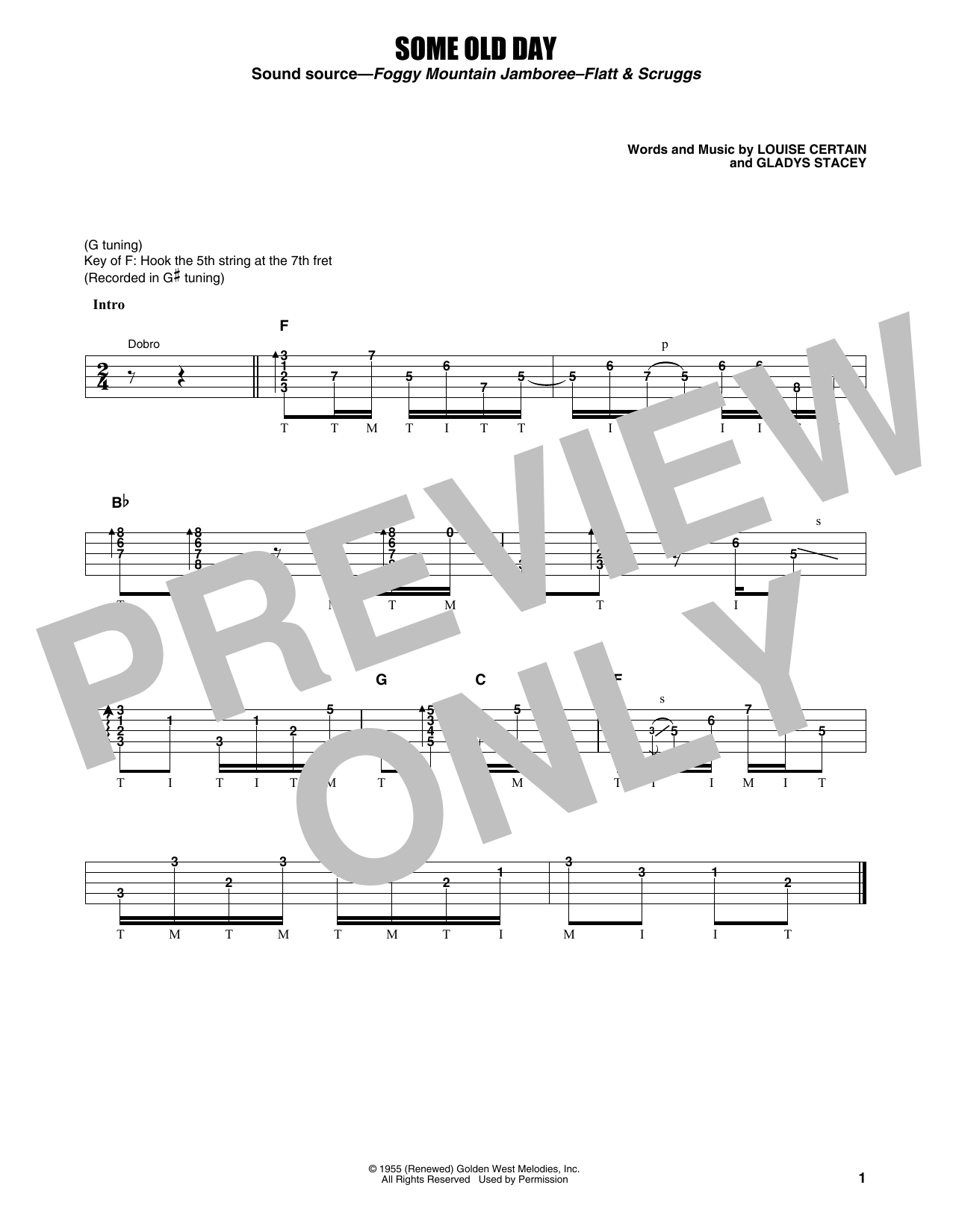 Produktgalerie: Seite 1 von 1 Some Old Day, Flatt & Scruggs, Banjo