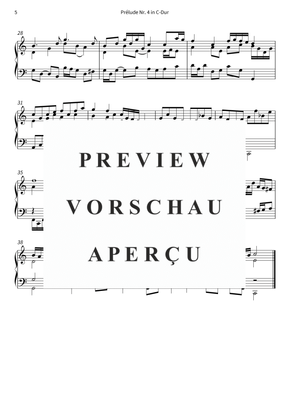 Produktgalerie: Seite 7 von 7 Prélude Nr. 4 in C-Dur, , Klavier Solo