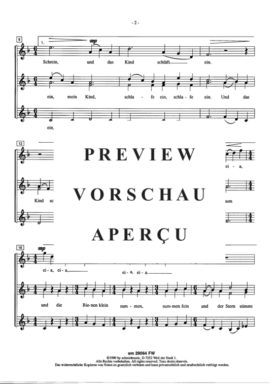 Product gallery: Page 3 of 4 Wiegenlied , , (women's choir)