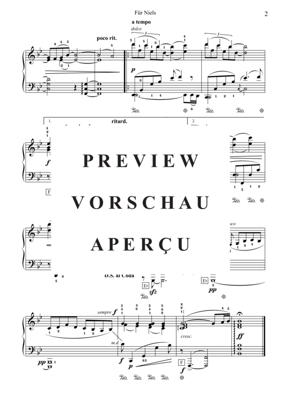 Produktgalerie: Seite 3 von 3 Für Niels , , Klavier Solo