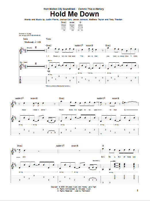 Produktbild zu: Hold Me Down