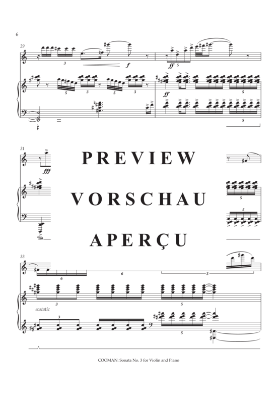 Product gallery: Page 7 of 21 Sonata no. III for violin and piano , , (violin + piano)