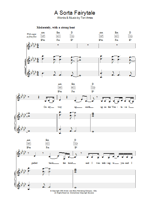 Produktgalerie: Seite 1 von 1 A Sorta Fairytale, Tori Amos, Gesang, Gitarre, Klavier