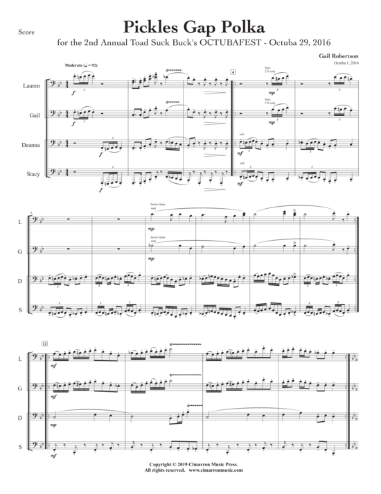 Product picture to: Pickles Gap Polka Gail Robertson