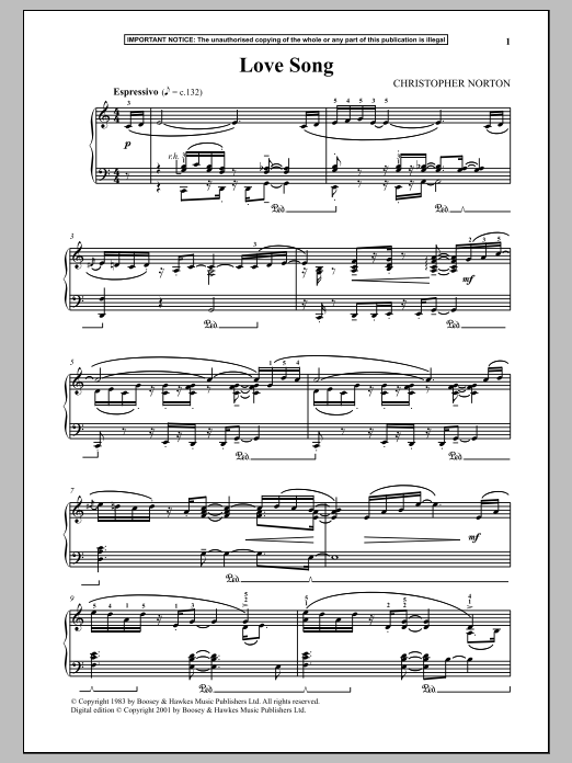 Product gallery: Page 1 of 1 Love Song, Christopher Norton