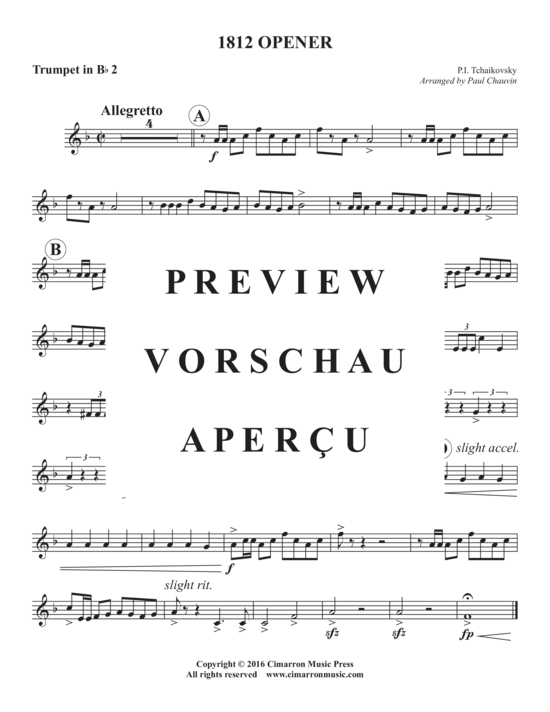Produktgalerie: Seite 7 von 10 1812 Opener , , (Blechbläserquintett)