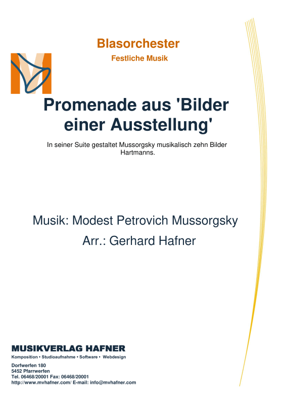 Product picture to: Promenade aus ´Bilder einer Ausstellung´