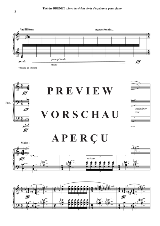 Product gallery: Page 9 of 12 Avec des eclats dores d'esperance , , Piano Solo