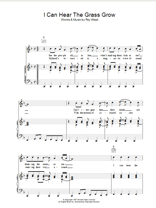 Produktgalerie: Seite 1 von 1 I Can Hear The Grass Grow, The Move, Gesang, Gitarre, Klavier