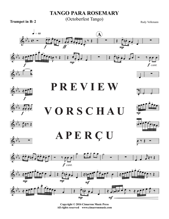 Produktgalerie: Seite 15 von 20 Tango Para Rosemary , , (Blechbläserquintett)