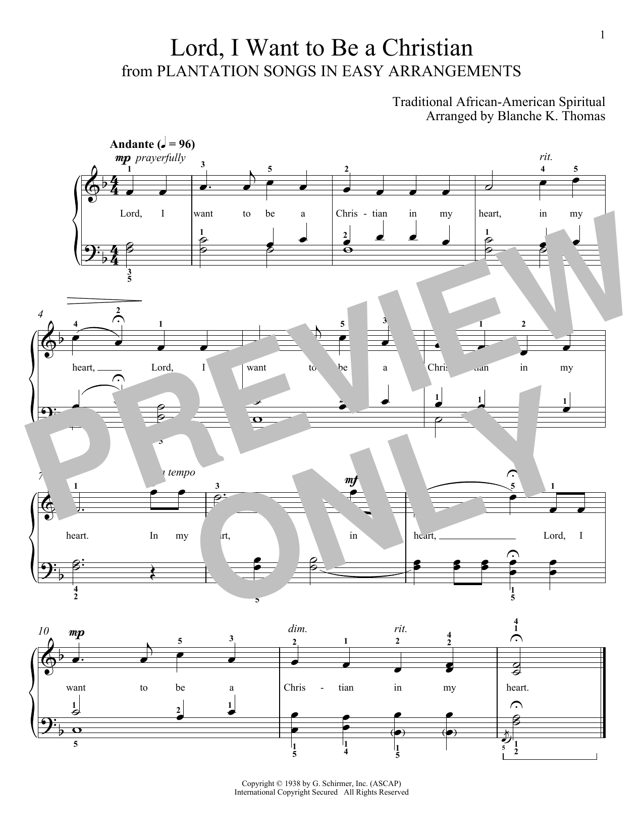 Produktbild zu: Lord, I Want To Be A Christian