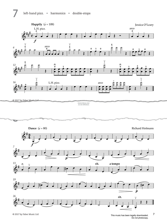Produktgalerie: Seite 1 von 1 Study No.7 Happily (from '80 Graded Studies For Violin Book One'), Jessica O'Leary, Violine