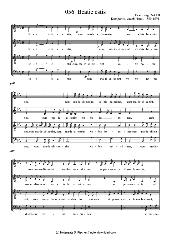 Product picture to: Beatie estis Jacob Handl, 1550-1591 