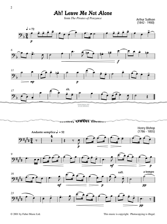 Produktgalerie: Seite 1 von 1 Ah! Leave Me Not Alone (from 'The Pirates Of Penzance'), Arthur S. Sullivan, Klavier, Posaune
