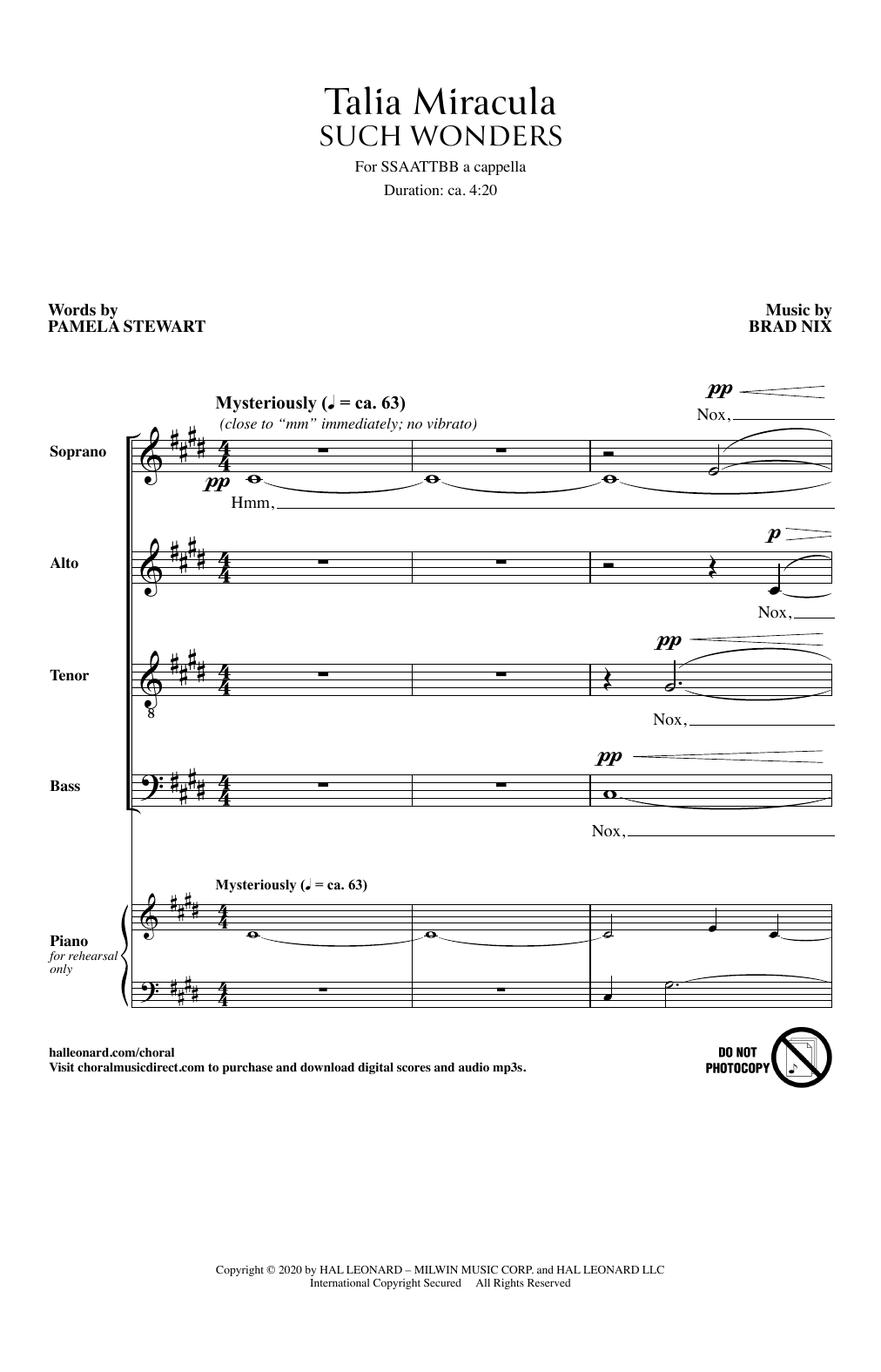 Produktbild zu: Talia Miracula (Such Wonders)