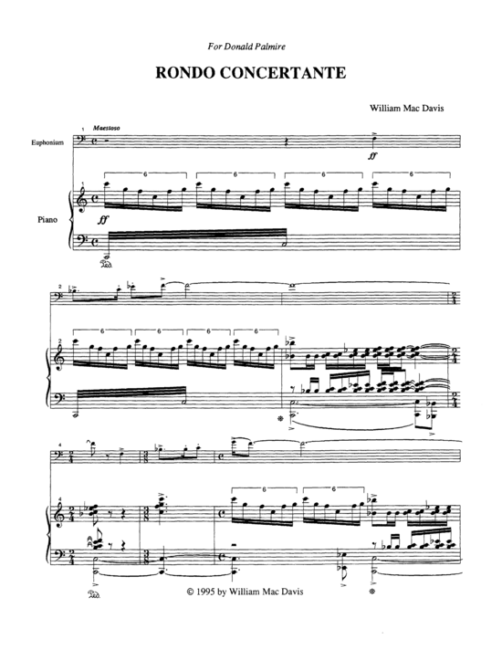 Product picture to: Rondo Concertante William Mac Davis
