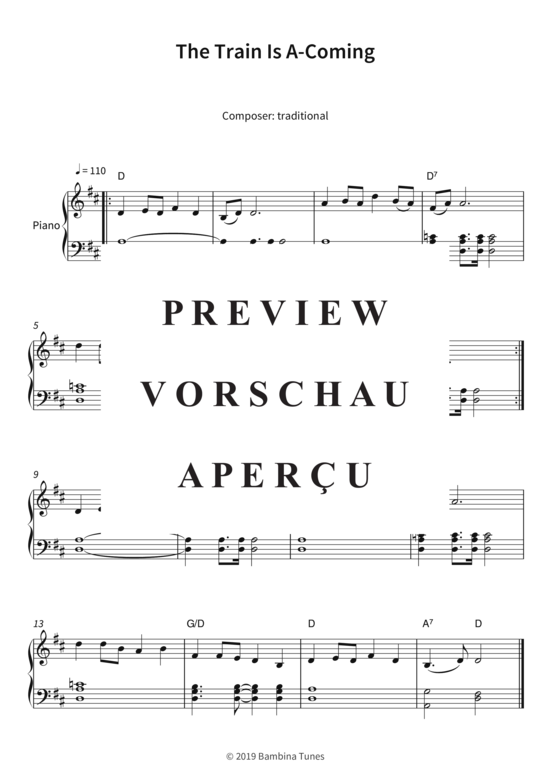 Produktgalerie: Seite 4 von 4 The Train Is A-Coming , , Klavier Solo