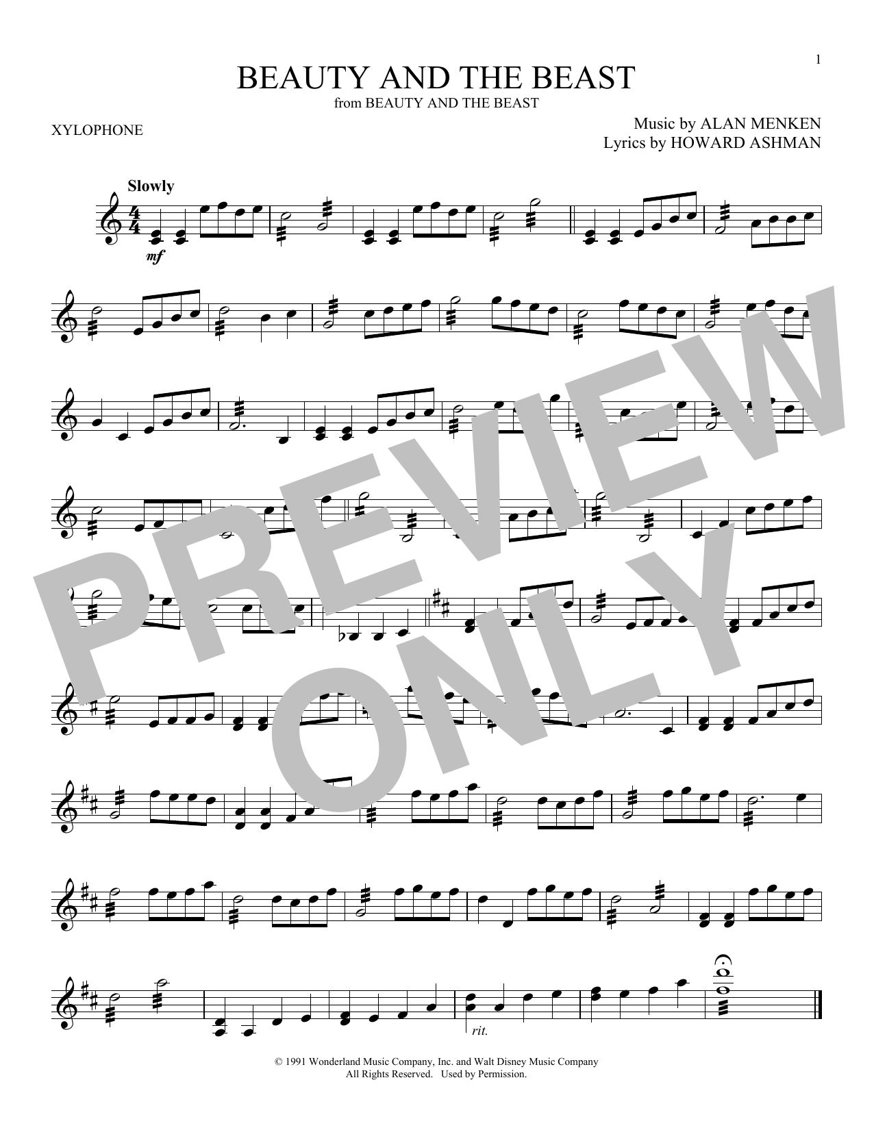 Product gallery: Page 1 of 1 Beauty And The Beast, Alan Menken & Howard Ashman