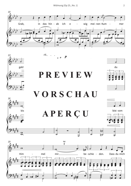 Product gallery: Page 5 of 7 Widmung (Op 25., No. 1) , , Piano Solo