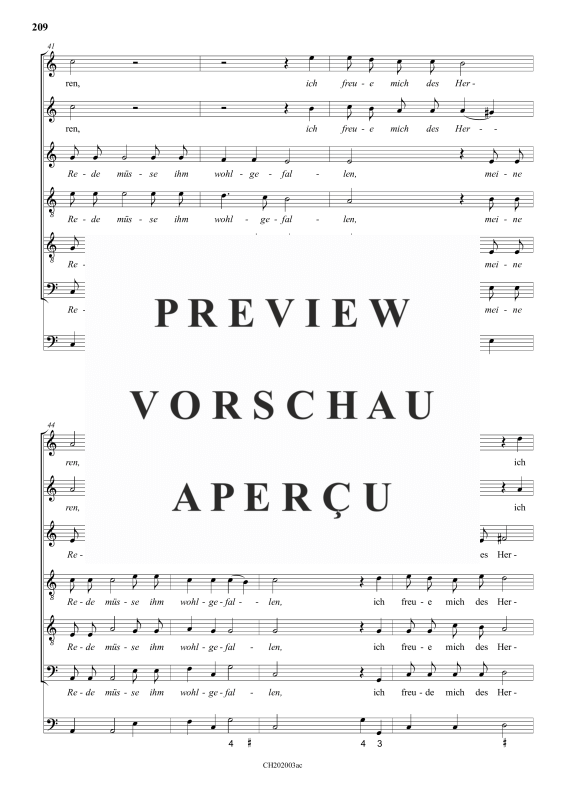 gallery: Alleluja, ich will dem Herren singen , , (Gemischter Chor 6-stimmig)